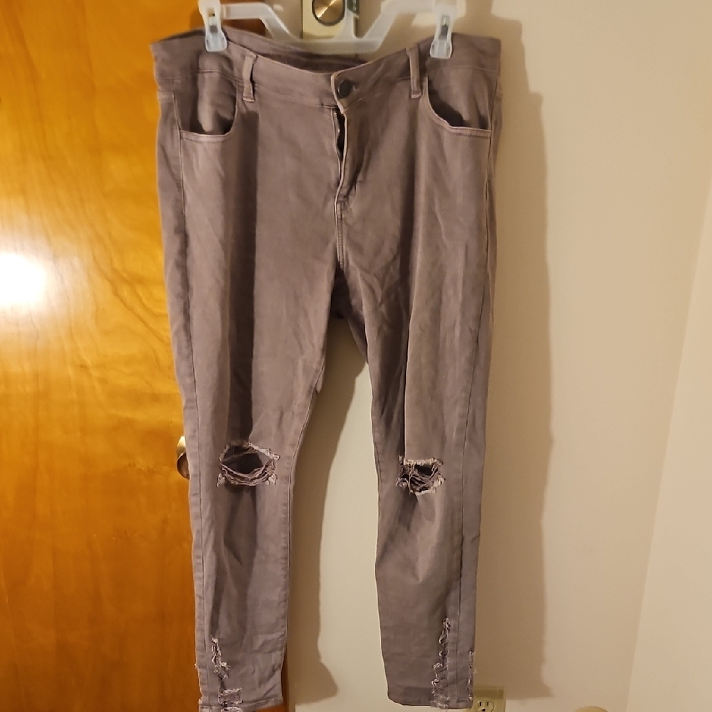 American Eagle Outfitters Taupe Stretch Jeans